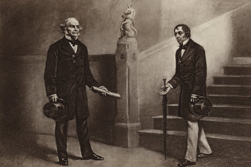Gladstone e Disraeli, Beaconsfield da Stephen James (after) Ferris