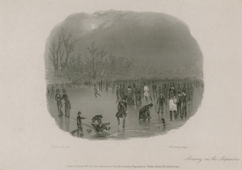 Pattinaggio sulla Serpentine, Hyde Park, Londra da Stephen Pearce