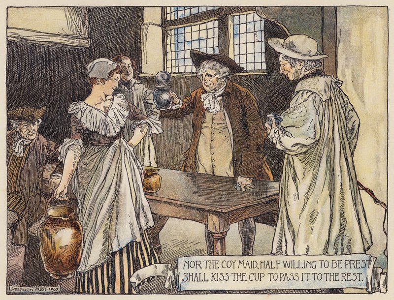 Illustrazione per Il Villaggio Abbandonato di Oliver Goldsmith da Stephen Reid