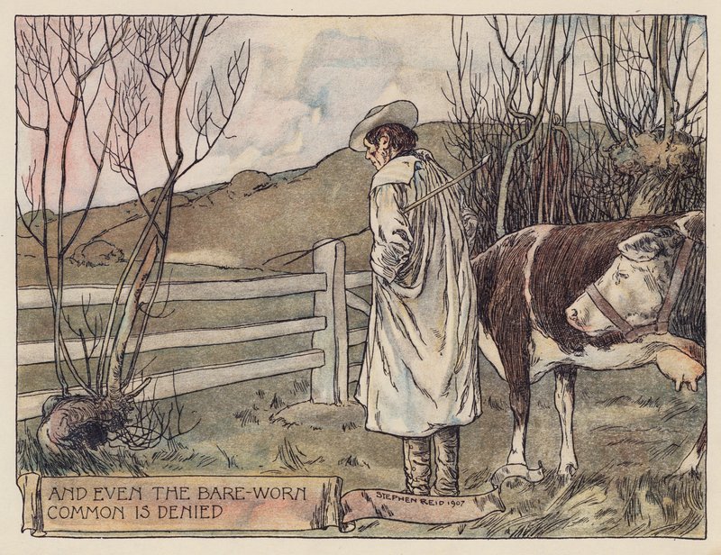 Illustrazione per Il Villaggio Abbandonato di Oliver Goldsmith da Stephen Reid