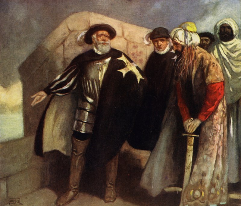 I cavalieri della Croce Bianca nel forte di Sant
