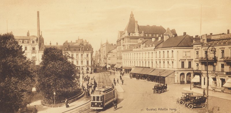 Malmo: Gustaf Adolfs torg (foto b/n) da Swedish Photographer