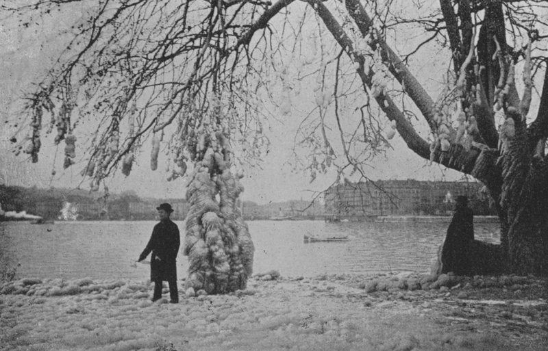 Alle Eaux-Vives a Ginevra, Inverno 1896 da Swiss Photographer