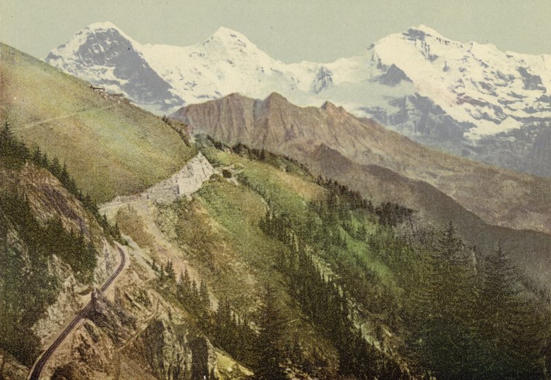 Berner Oberland: Schynige Platte, linea ferroviaria da Swiss Photographer
