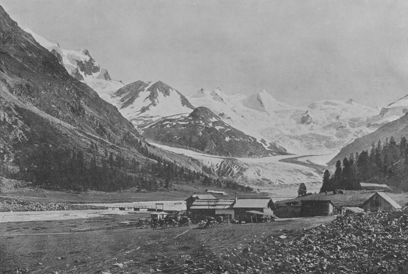 Ghiacciaio di Roseg (foto in bianco e nero) da Swiss Photographer