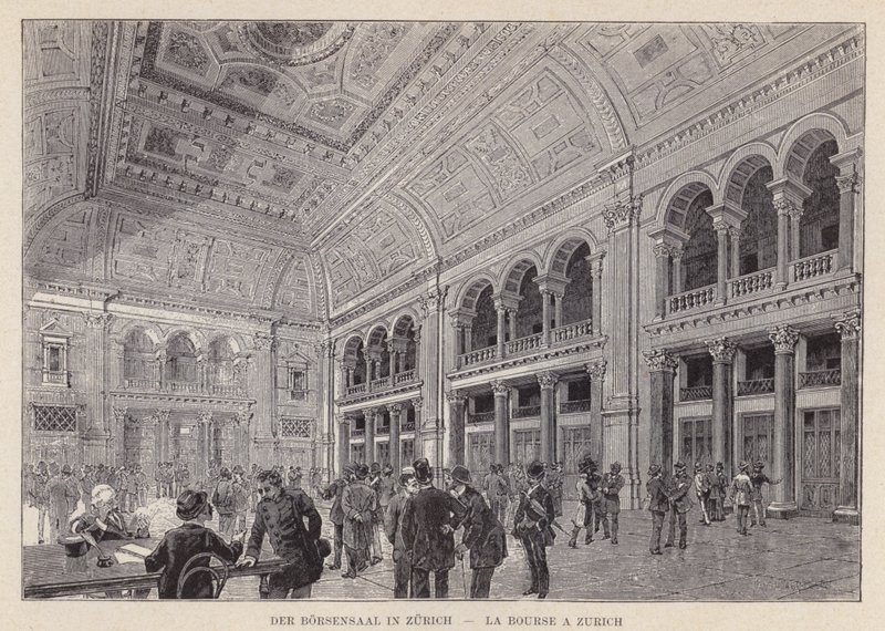 La Sala della Borsa a Zurigo da Swiss School