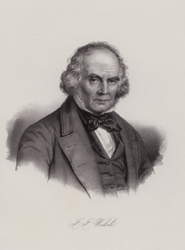 Johann Jakob Wehrli, educatore svizzero (incisione) da Swiss School
