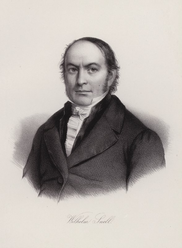 Wilhelm Snell, professore e politico svizzero (incisione) da Swiss School