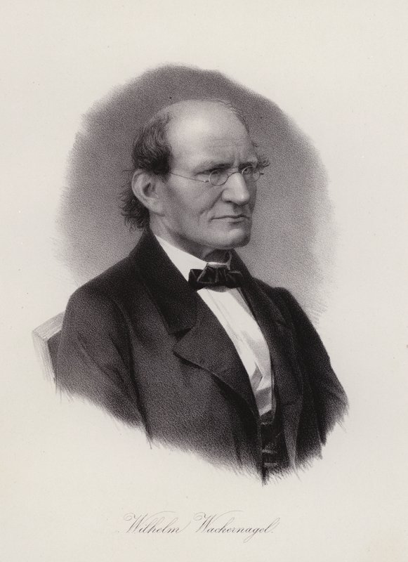 Wilhelm Wackernagel, filologo tedesco-svizzero (incisione) da Swiss School