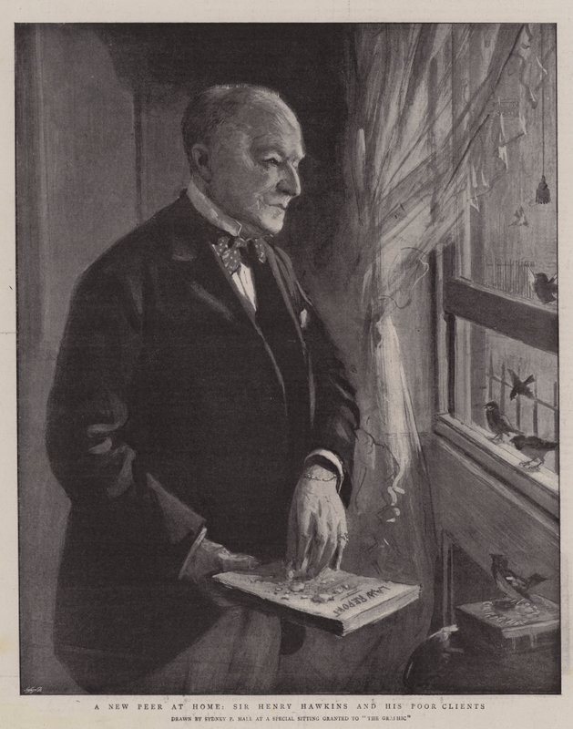 Un nuovo pari a casa, Sir Henry Hawkins e i suoi poveri clienti da Sydney Prior Hall