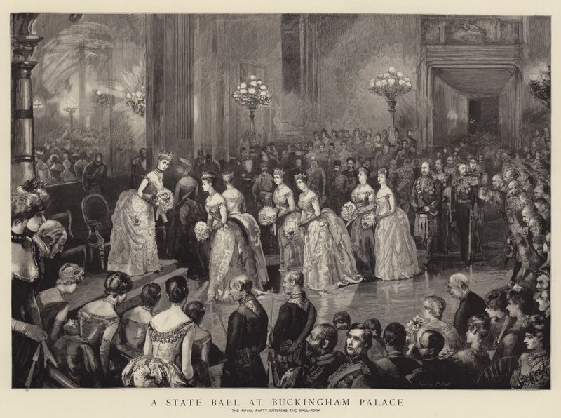 Un ballo di stato a Buckingham Palace da Sydney Prior Hall