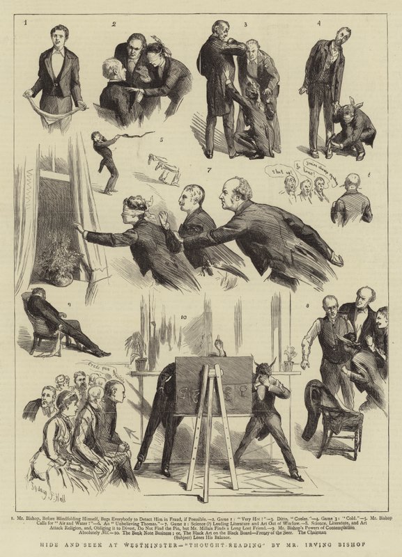 Nascondino a Westminster, lettura del pensiero di Mr Irving Bishop da Sydney Prior Hall