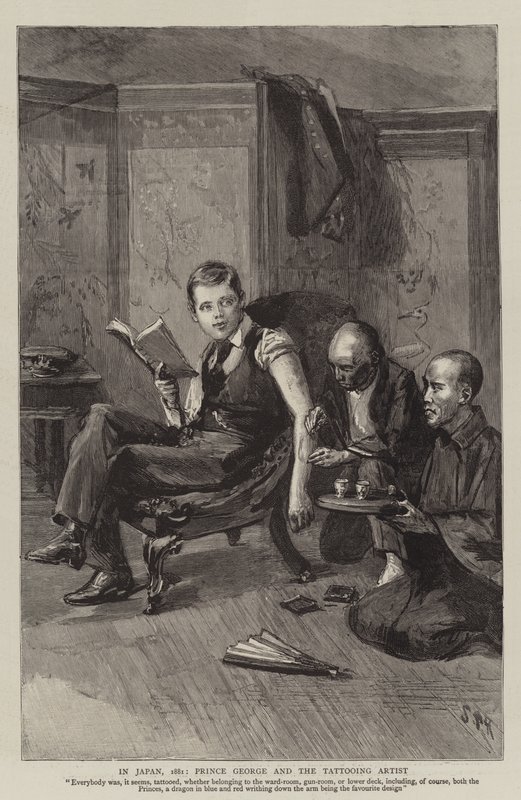 In Giappone, 1881, il Principe Giorgio e l