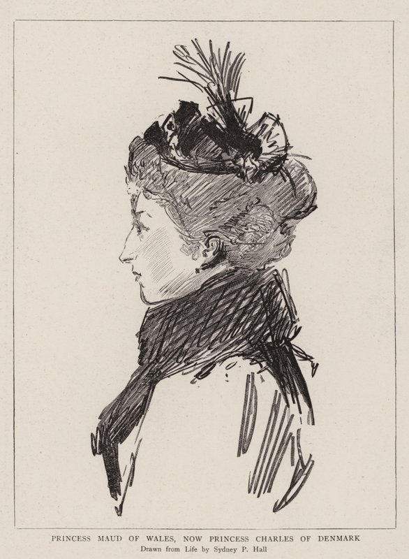 Principessa Maud del Galles, ora Principessa Carlo di Danimarca da Sydney Prior Hall