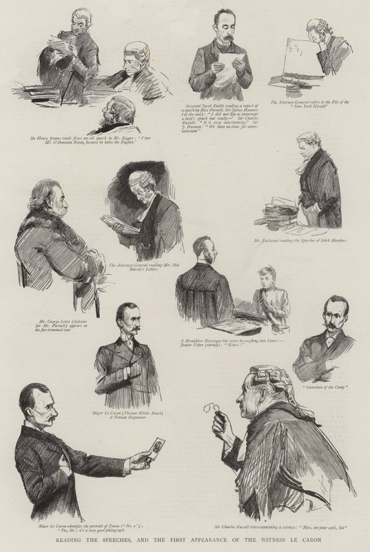 Lettura dei discorsi e la prima apparizione del testimone Le Caron da Sydney Prior Hall