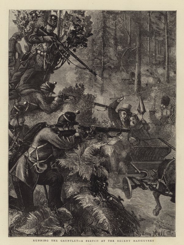 Correre il Gauntlet, uno Schizzo alle Recenti Manovre da Sydney Prior Hall