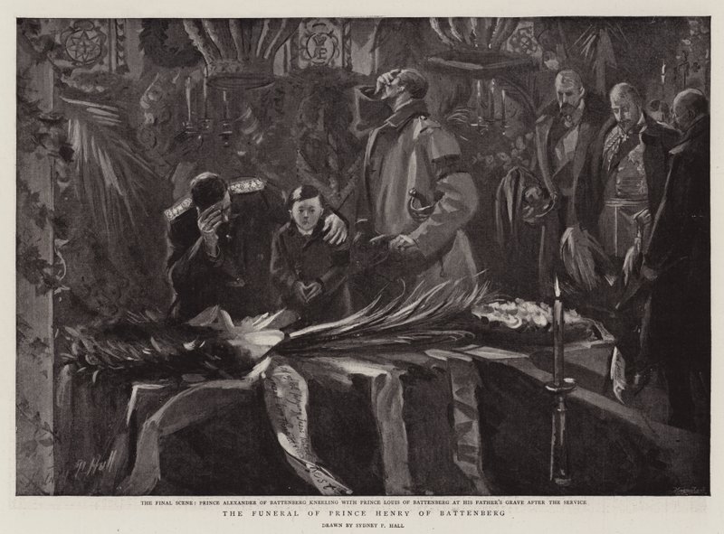 Il funerale del principe Enrico di Battenberg da Sydney Prior Hall