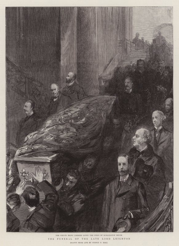 Il funerale del defunto Lord Leighton da Sydney Prior Hall