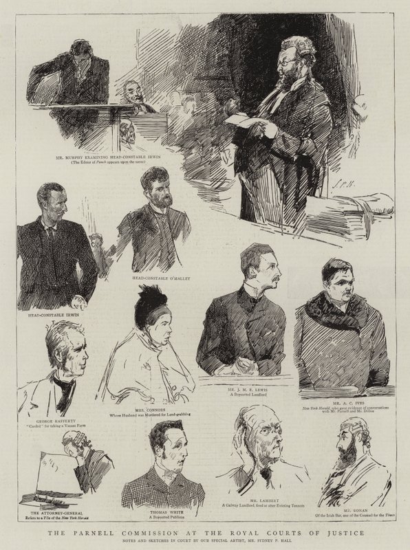 La Commissione Parnell alla Royal Courts of Justice da Sydney Prior Hall