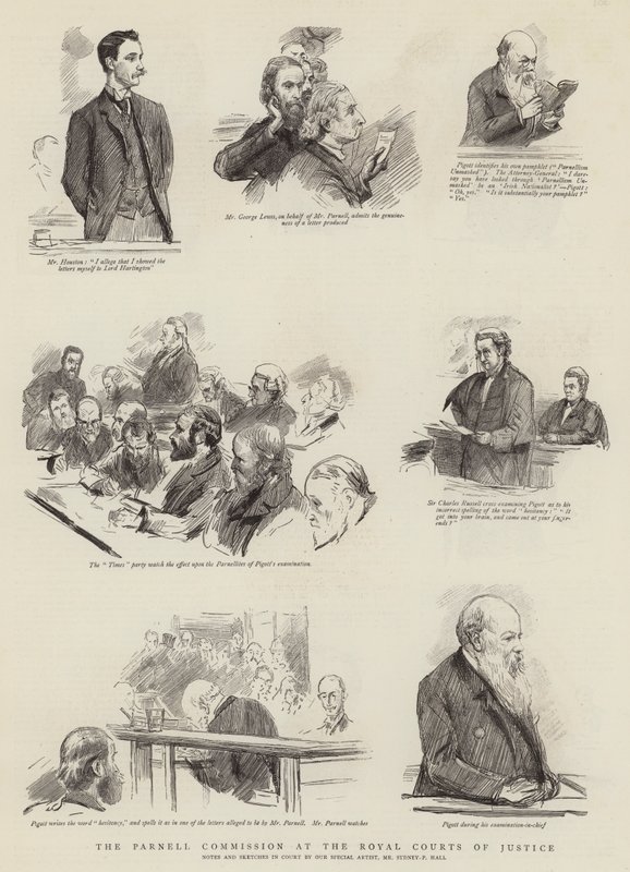La Commissione Parnell alla Royal Courts of Justice da Sydney Prior Hall