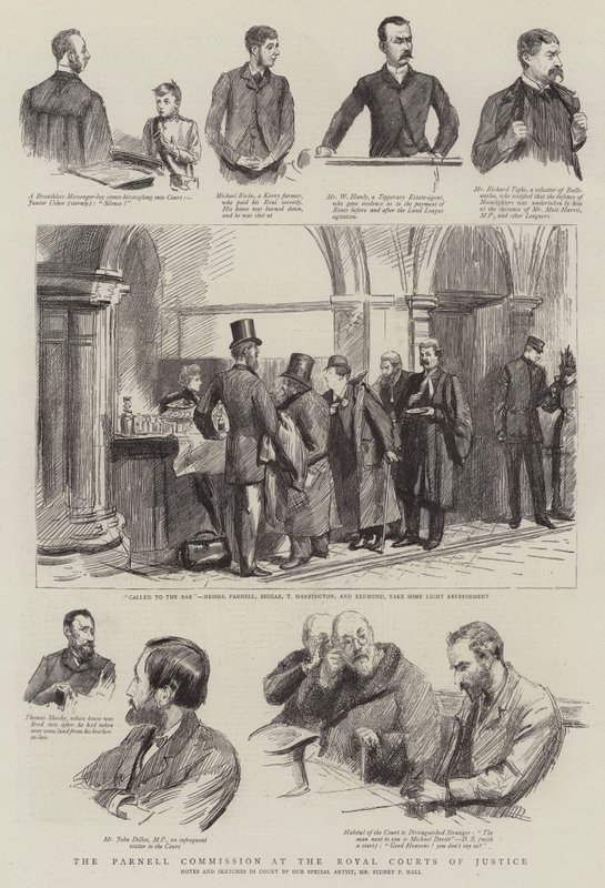 La Commissione Parnell alla Royal Courts of Justice da Sydney Prior Hall