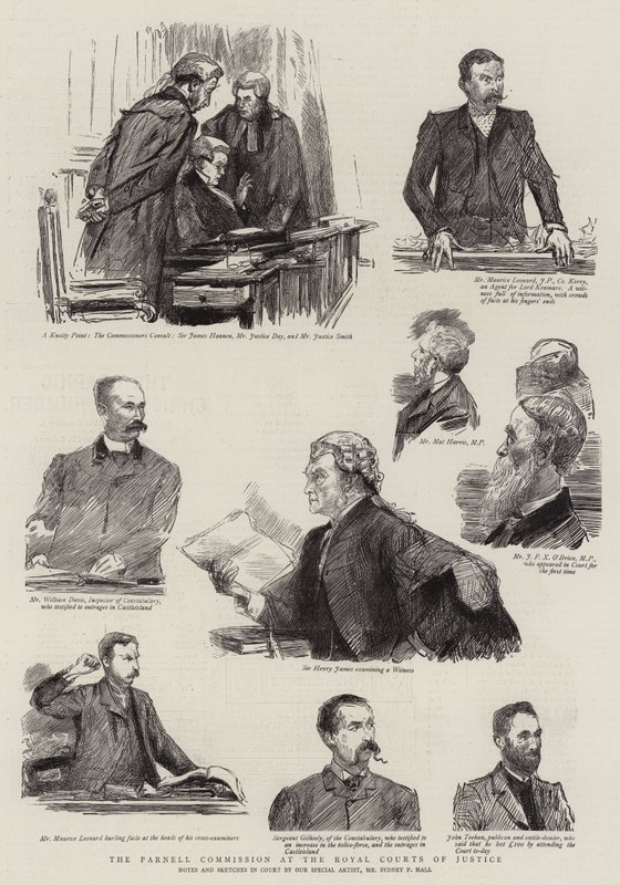 La Commissione Parnell alla Royal Courts of Justice da Sydney Prior Hall