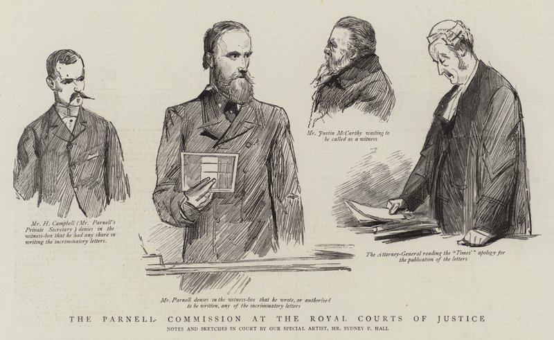 La Commissione Parnell alla Royal Courts of Justice da Sydney Prior Hall