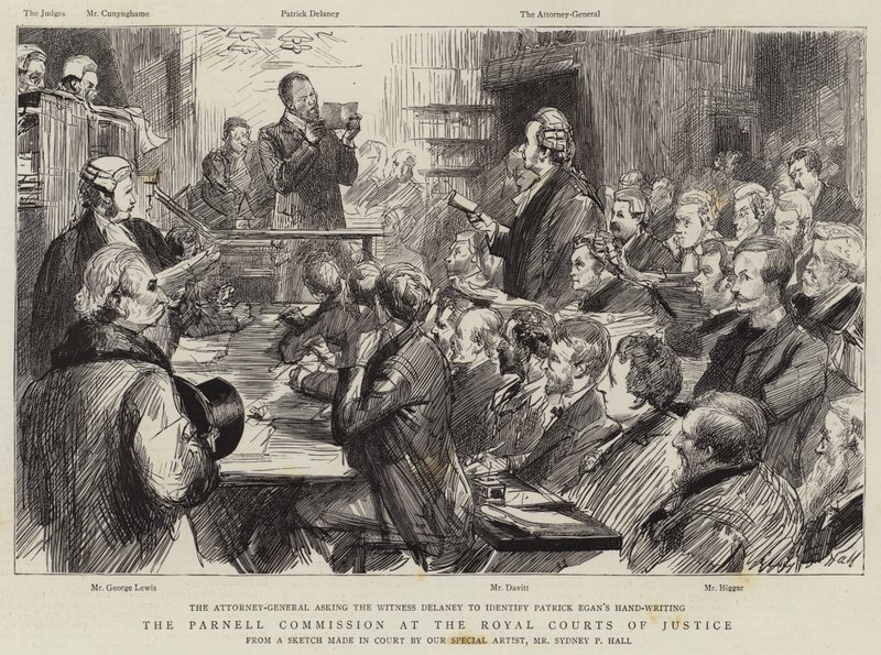 La Commissione Parnell alla Royal Courts of Justice da Sydney Prior Hall
