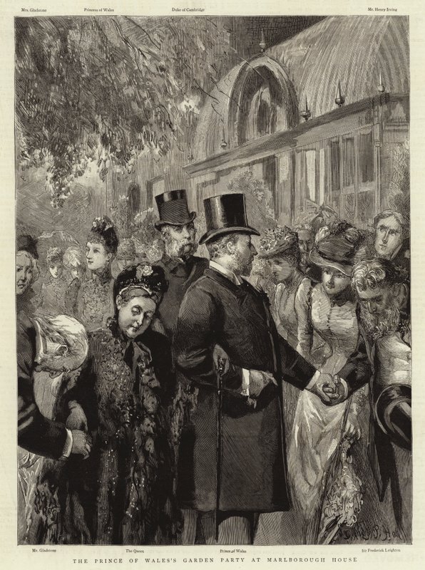 Festa in giardino del Principe di Galles a Marlborough House da Sydney Prior Hall