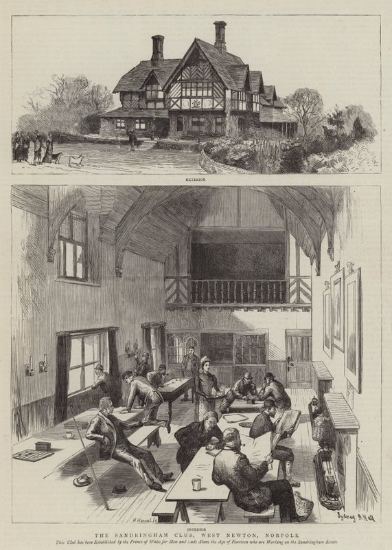 Il Sandringham Club, West Newton, Norfolk da Sydney Prior Hall