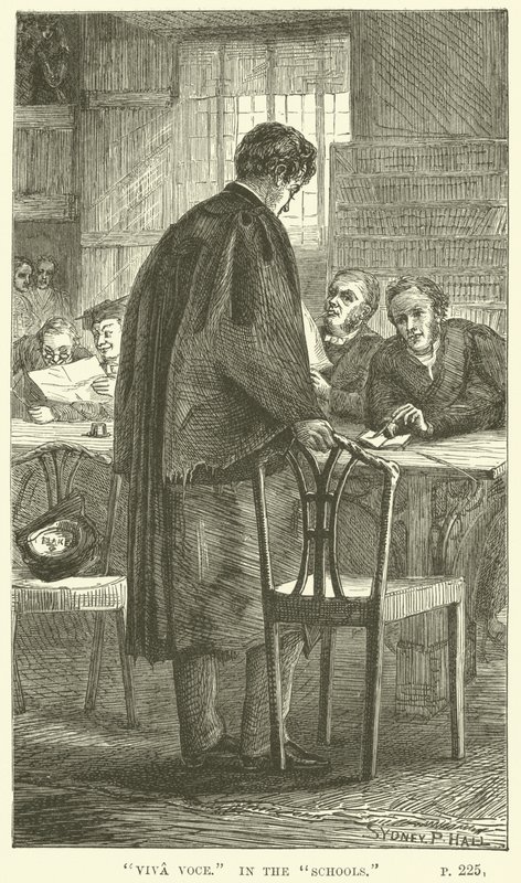 Illustrazione per Tom Brown a Oxford di Thomas Hughes da Sydney Prior after Hall