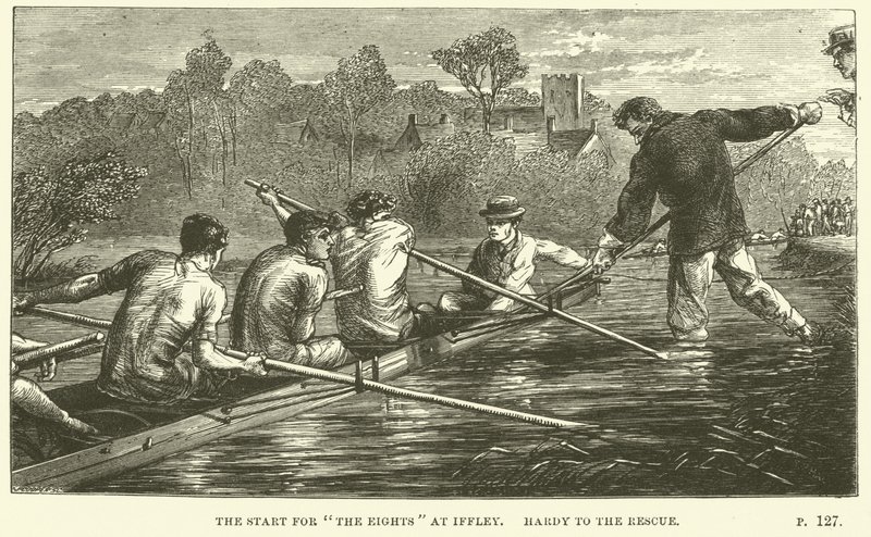 Illustrazione per Tom Brown a Oxford di Thomas Hughes da Sydney Prior after Hall