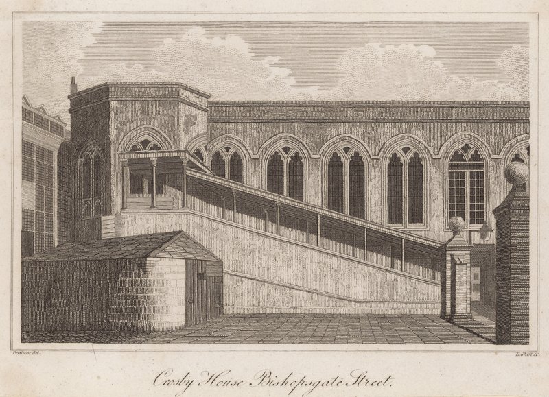 Crosby Hall, Bishopsgate Street, Londra da T. Prattent