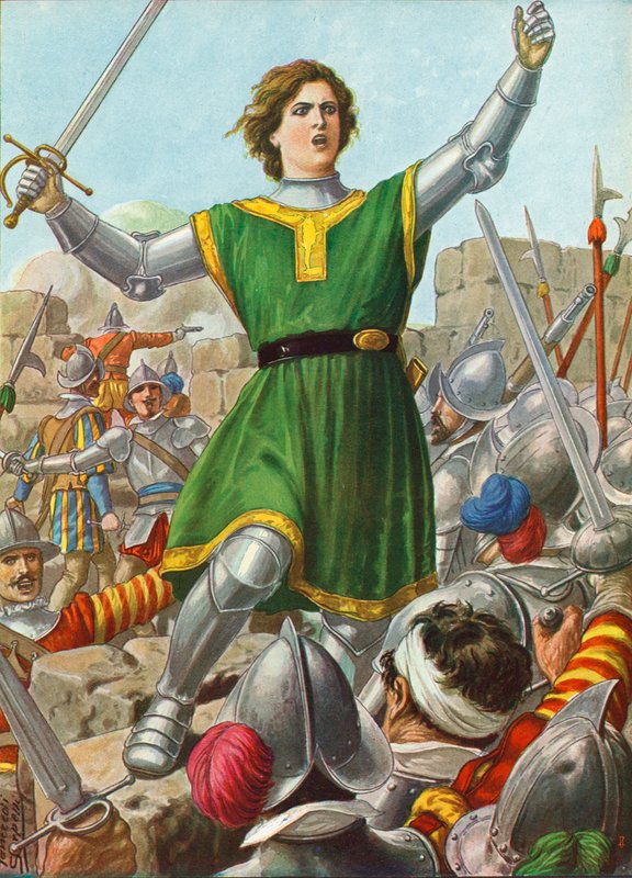Caterina Sforza guida la resistenza a Forlì il 12 gennaio 1500 da Tancredi Scarpelli