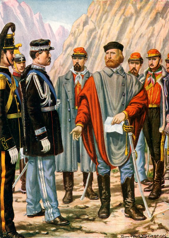 Garibaldi è invitato a fermare la campagna in Trentino. Risponde: Obbedisco da Tancredi Scarpelli