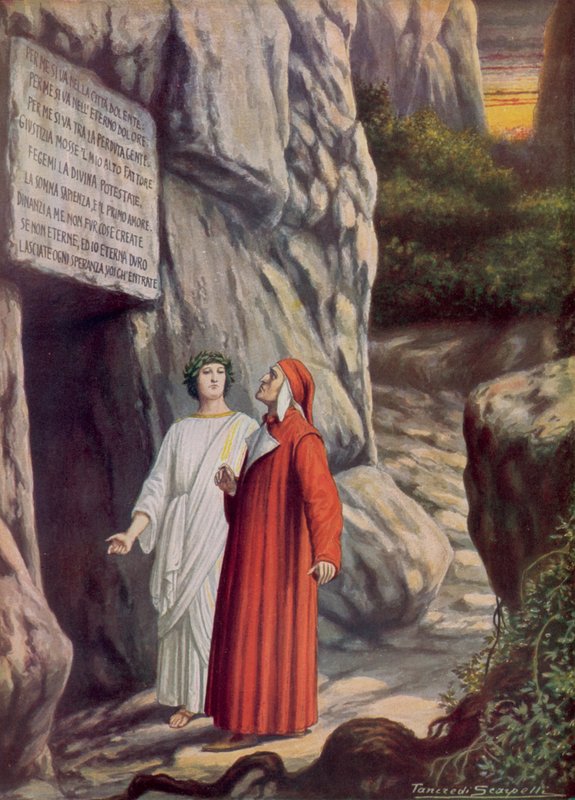 Illustrazione per la Divina Commedia di Dante da Tancredi Scarpelli