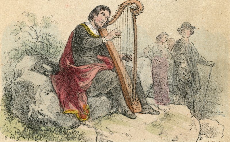 Cantante di ballate da Theodor Hosemann
