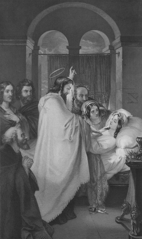 La Resurrezione della Figlia di Giairo da Theodor M. von (after) Holst