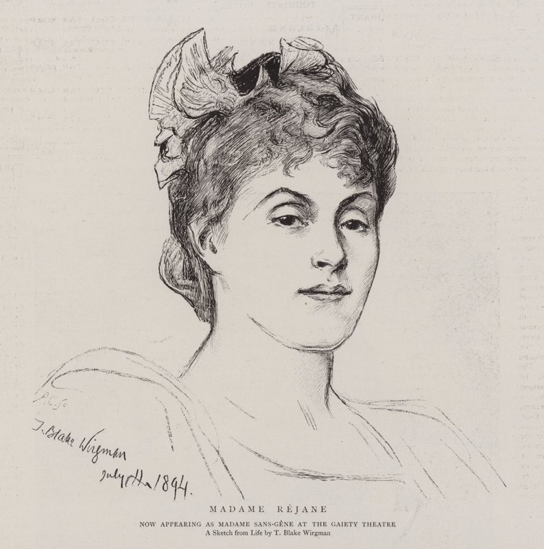 Madame Réjane da Theodore Blake Wirgman
