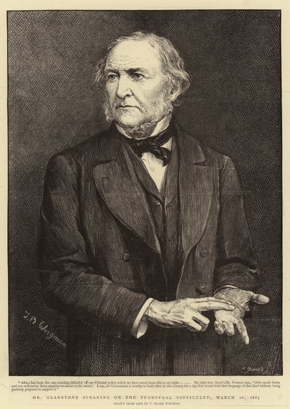 Mr Gladstone parla della Difficoltà del Transvaal, 16 marzo 1883 da Theodore Blake Wirgman