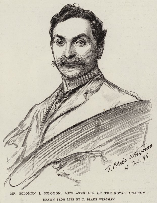 Mr Solomon J Solomon, Nuovo Associato della Royal Academy da Theodore Blake Wirgman
