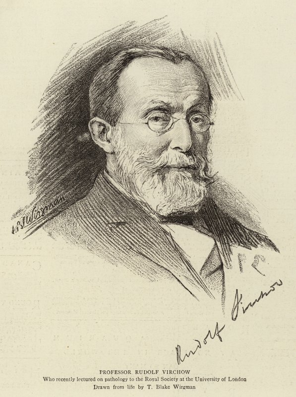 Professor Rudolf Virchow da Theodore Blake Wirgman