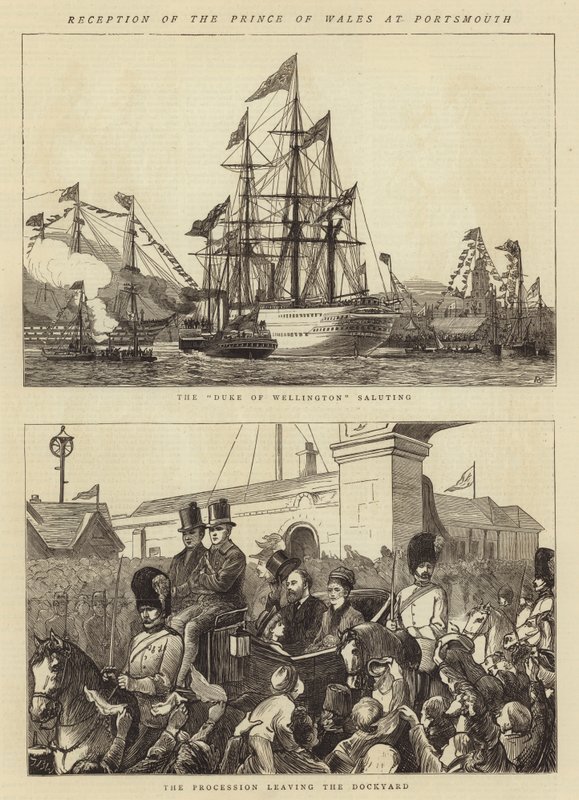 Ricevimento del Principe di Galles a Portsmouth da Theodore Blake Wirgman