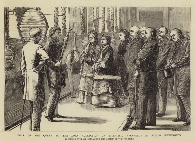 Visita della Regina alla Collezione di Prestito di Apparecchi Scientifici a South Kensington da Theodore Blake Wirgman