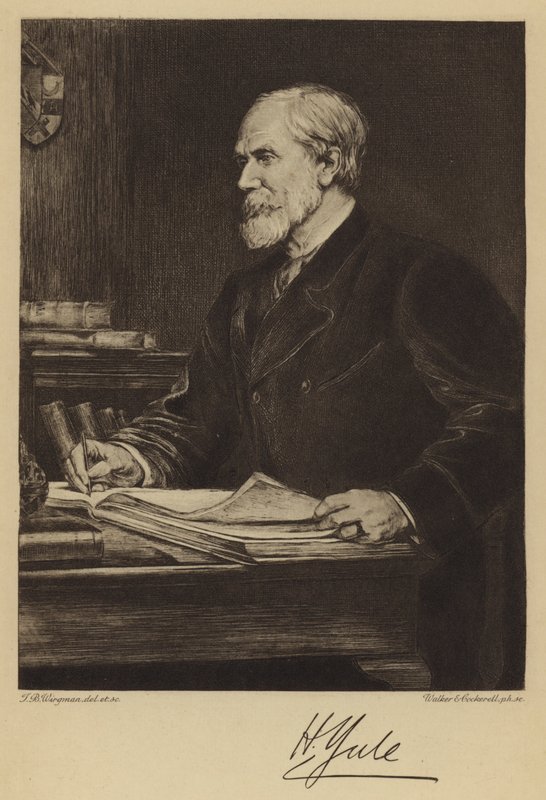 Sir Henry Yule da Theodore Blake (after) Wirgman
