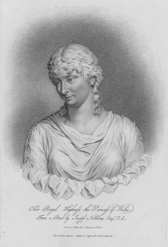 Regina Carolina, consorte di Re Giorgio IV, quando era Principessa del Galles da Thomas Blood