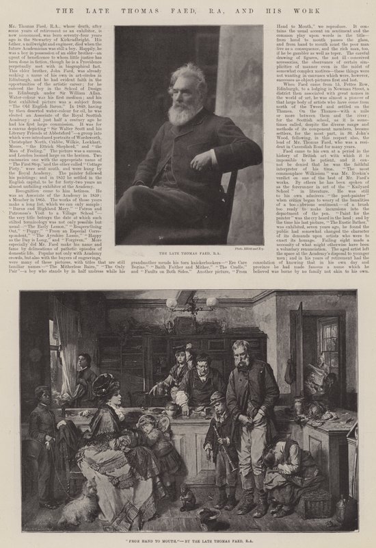 Il defunto Thomas Faed, RA, e il suo lavoro da Thomas Faed