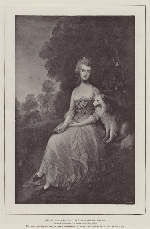 Ritratto di Mrs Robinson da Thomas Gainsborough