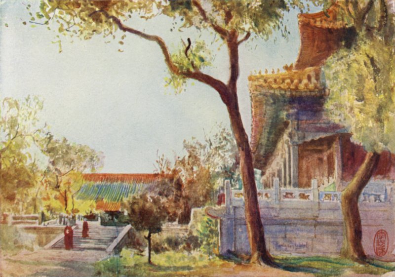Il Tempio Giallo, vicino a Pechino da Thomas Hodgson Liddell