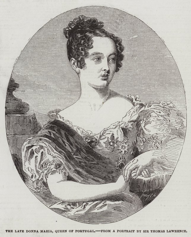 La defunta Donna Maria, regina del Portogallo da Thomas Lawrence